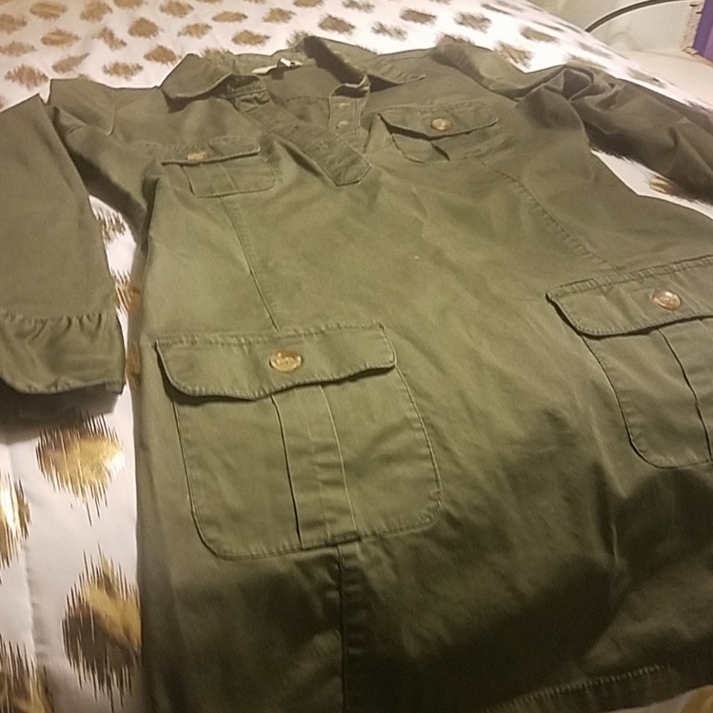 cargo khaki colored dress